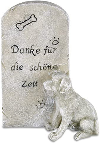 MaMeMi Gedenksein/Erinnerungsstein/Grab-Deko Trauer/Tiergrabstein Erinnerung 'Hund'