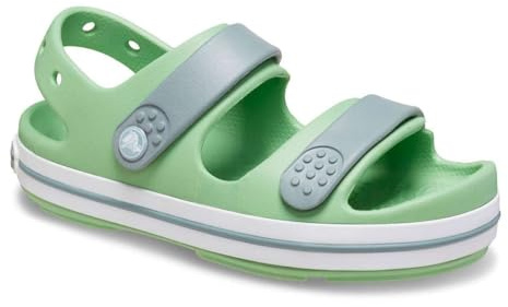 Crocs Crocband Cruiser Sandal T, Sandali Unisex - Bambini e Ragazzi, Fair Green Dusty Green, 19/20 EU