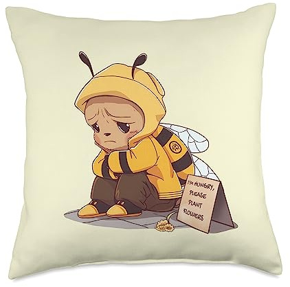 Beekeeper Clothing HoneyBee Beekeeping Costume Cute Bee Throw Pillow