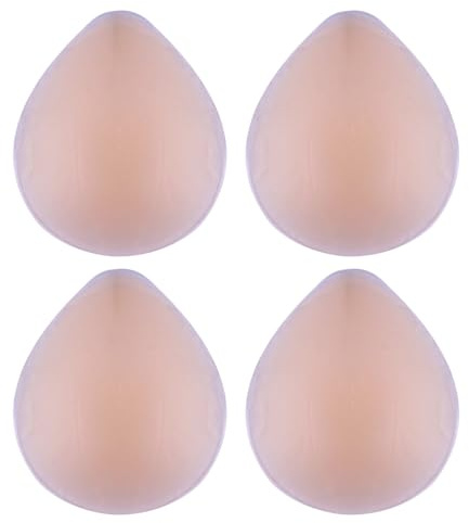 SOLUSTRE Cache-Protection Intime Imperméable Auto-adhésif en Silicone s pour Femmes, Protège Tampons Et Leggings, Natation Et Tenue Ajustée, Lot De 4 Morceaux
