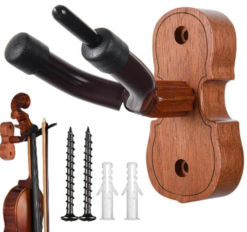 Support mural pour violon - Support mural pour violon avec crochet pour - Crochet en bois dur pour la maison et le studio - Support mural pour accessoires de support