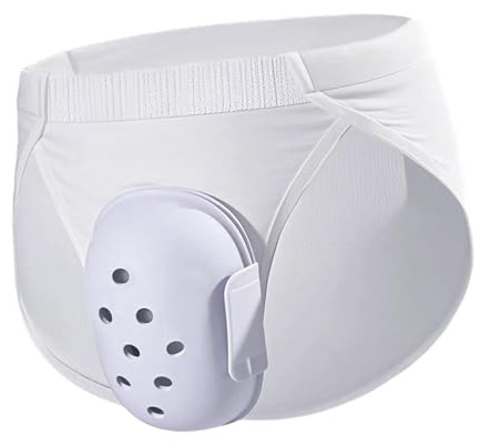 KiBcsLic Slip per Circoncisione, Design con Taglio del Prepuzio, in Tessuto Ventilato, Copertura per Uomo, L