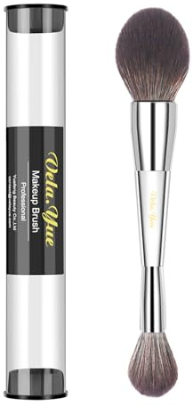 Vela.Yue Dual-Ended Powder Brush Face Blush Bronzer Highlighter Makeup Brush