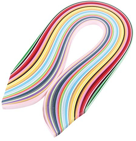 OEBUAFI 720 St Quilling-pappersremsor, 36 Färger 540 Mm Längd 3 5 7 10 Mm Bredd, med 20 Remsor per Färg, för Dekorativ Målning och Hantverk (Papper)