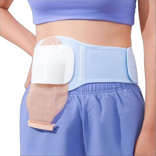 Stomiband, Stomiband, Stomitillbehör för Män och Kvinnor, Postoperativ Kolostomi, Ileostomi, Abdominal(Medium)
