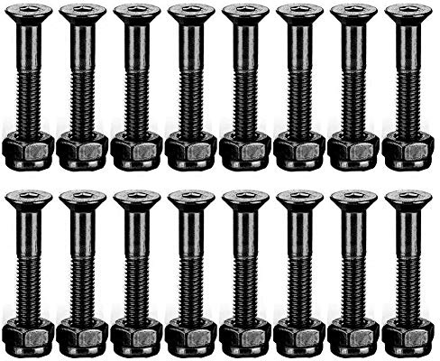 Ehwisbe 16 Set 1 Inch Skateboard Mounting Hardware Screws Bolts Skateboard Hardware Screws Skateboard Parts