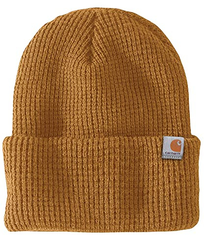 Knit Insulated Waffle Beanie-Carhartt Brown-OFA