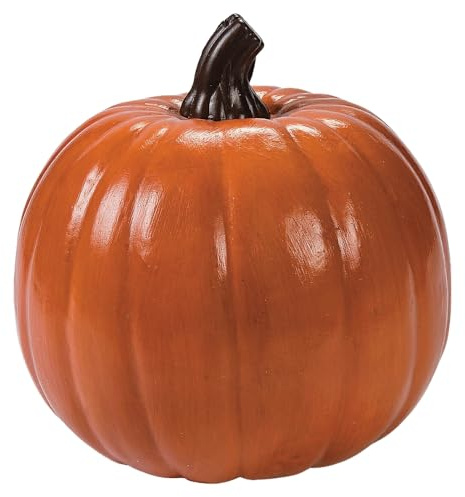 Fun Express Large Foam Pumpkin Decor 9 x 8.25 - Paintable Craft Pumpkins for Halloween, Thanksgiving & Fall Decorating | Indoor Outdoor Artificial Pumpkins for Porch & Mantel