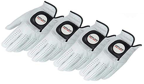Kirkland Signature Golf Gloves Premium Cabretta Leather, Medium (4 Count)