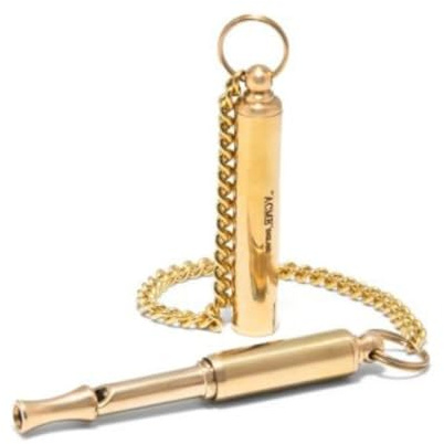 ACME Original 'Silent' Dog Training Whistle no. 535. Adjustable Frequency. Good Sound Quality. Weather-Proof. Designed and Made in The UK. Solid Brass (Polished Brass)