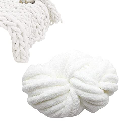 Chunky Wolle Garn Handstricken Roving - Soft Bulky Arm Stricken Dicke Wolle zum Häkeln | Strickdecke Decke Garn für Riese Klobig Stricken Werfen Sofa Decke