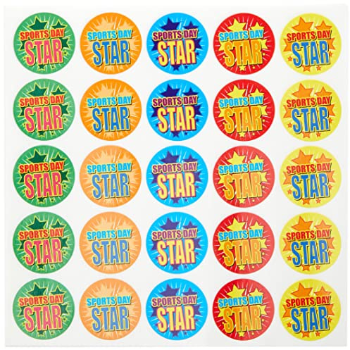 SuperStickers Sports Day Star Paquete de pegatinas (250 pegatinas)