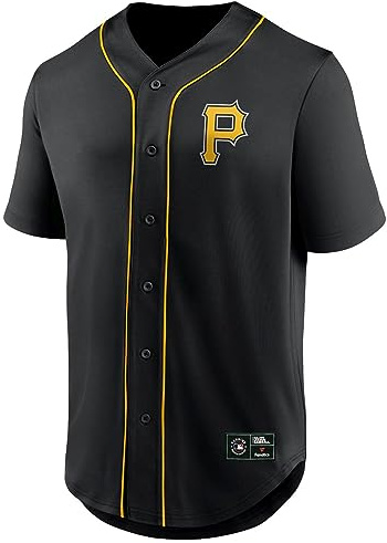Fanatics - MLB Pittsburgh Pirates Core Franchise Jersey Camisa Color Negro, Negro , 3XL