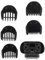 Beard Club Bartschneider, Ersatz-Trimmerkopf-Set, Elektrischer Bartschneiderkopf, für Serie 5 6 7 5018s 5020s 5035s 5049cs Ersatztrimmer mit 5-teiligem Kamm-Trimmaufsatz