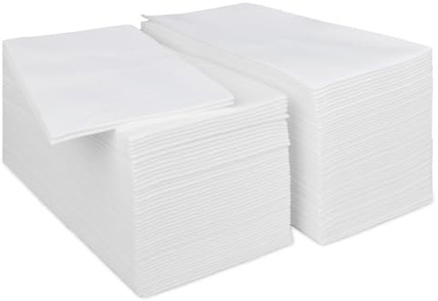 100PCS Airlaid Quality Disposable Hand Towels, PHUNAT Linen Feel Paper Napkins Guest Towels White Paper Hand Towels for Kitchen, Bathroom, Party, Wedding, Dinners, Events, 43 * 30cm