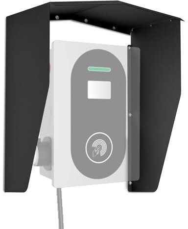 SUBTLETY Wallbox Protección contra la intemperie Protección contra la lluvia y protección solar Cubierta Jardín Enchufes Cubierta Protección contra la intemperie Techo de Carga Accesorios para