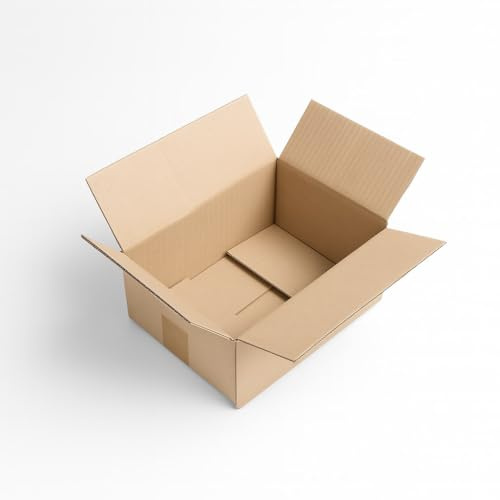 TELECAJAS | 30 Cajas 27x19x12 cm de Cartón Marrón de Solapas Económica y Funcional para Envíos y Almacenaje | Pack de 30