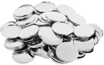 100 st nyckelringsknapptillverkningstillbehör dubbelsidig nyckelring i metall for 25 mm, 32 mm, 37 mm knappmaskin for märkesknappar för kontorsskåp