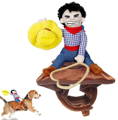 Costume da cowboy per cane, costume per gatto, abbigliamento creativo per Natale, costumi di Halloween per cuccioli