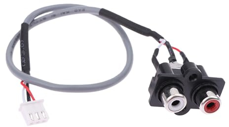YPBEW Cavo di prolunga audio da 30 cm, XH2,54 mm, 3 pin a 2 RCA, ingresso per amplificatori e dispositivi home theater interfacce Home Theater