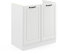 Vicco Spülenunterschrank R-Line, Weiß Landhaus/Weiß, 80 cm ohne Arbeitsplatte