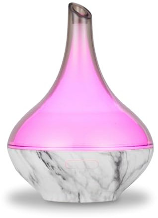 Zen'Aroma Diffusore Olio Essenziale Hestia, Diffusore Ultrasonico Aromaterapia a Freddo, Diffusore Umidificatore Elettrico, Illuminazione LED Personalizzabile, Design Moderno, Silenzioso e Compatto