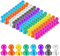 Magnete 100 Stück Mini Magnet für Magnettafel, 11 x 17mm Whiteboard Magnete,8 Farben, Kunststoffmagnet Kegelmagnete Kühlschrank Magnete für Magnettafel, Whiteboard