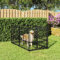 Hundezwinger Schwarz 193,5x97x100 cm Stahl