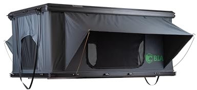 BIA Outdoor Robert - Tenda da tetto rigida, montaggio rapido, resistente alle intemperie e robusta, adatta per SUV e auto, ideale per campeggio e avventure all'aperto, con materasso e scaletta