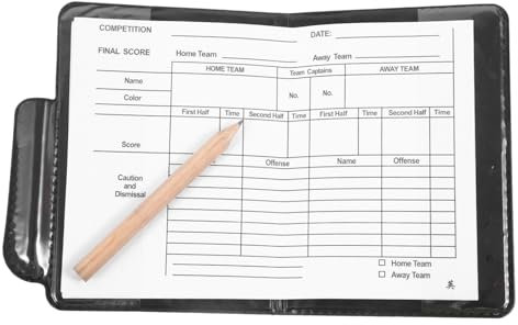 Yardwe Fußball-schiedsrichterkarten Mit Rot-gelben Karten Tragbare Schiedsrichter-geldbörse Aus PVC Und Für Schulsport Und Training