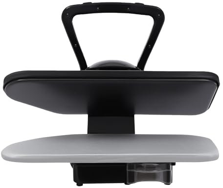 Presse à vapeur intelligente noire avec plusieurs réglages de tissu, presse à repasser à vapeur avec écran tactile pour repasser les vêtements, les draps et les tissus en nylon