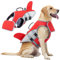 HEYWEAN Gilet Sauvetage Chien Aide à la Flottabilité Gilet de Natation Shark Gilets de Sauvetage pour Chiens Petits, Moyens et Grands Harnais Flottaison Chien Haute Visibilité avec Poignée