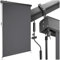 tectake® Markise, Senkrechtmarkise, Sonnenschutz Balkon Sichtschutz Terrasse, Flexible Trennwand für Pergola, Garten, Windschutz, Sonnenschutz, Balkonsichtschutz - schwarz, 120 x 250 cm