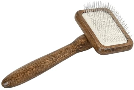 Cepillo para Perros y Gatos, Carda para Mascotas con Púas de Acero Inoxidable, Quita Pelo Suelto, Nudos y Enredos con Facilidad, Ideal para Pelo Largo y Corto, Uso Diario