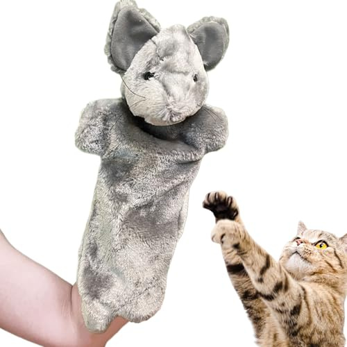 Genérico Gant de Lutte pour Chats, Jouet interactif marionnette à Main pour Le Combat - Jouet de Stimulation sensorielle pour Animaux de Compagnie, l'ennui et Le Divertissement en intérieur
