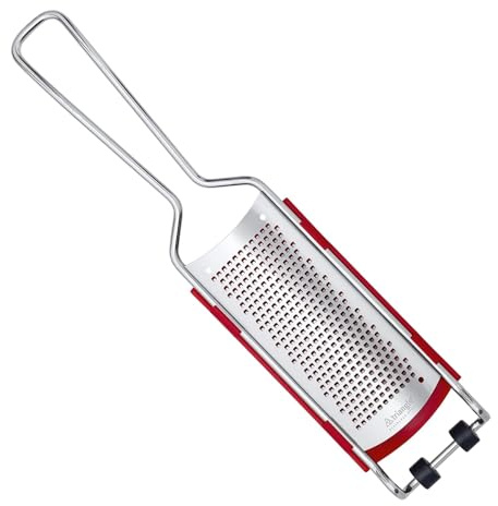 triangle Fine Grater with Removable Catcher - Ultra-Sharp Stainless Steel for Easy, Mess-Free Grating - Compact Design - Dishwasher Safe