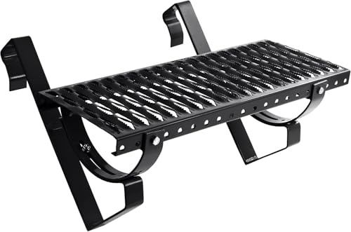 Parotec Taktrappa 100 cm för sotare Komplett steg för takpannor och takpanna för inkoppling Löpgaller inkl. monteringsmaterial, 10 färger (RAL 9005 - Svart)