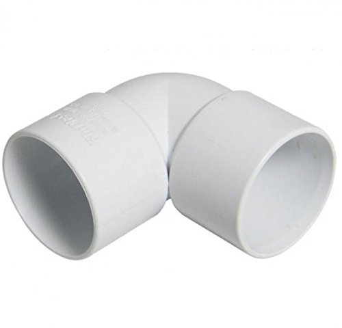 FLOPLAST Solvent White 90 Degree 40mm (43mm) Waste Knuckle - Bag of 5