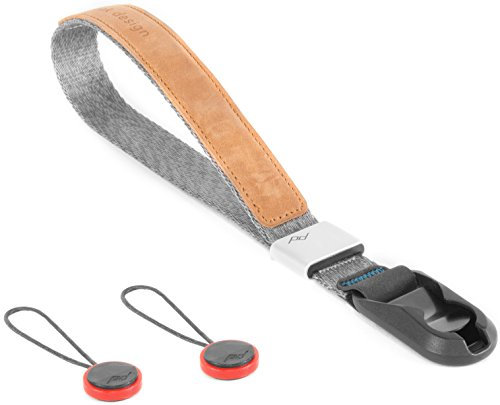 Peak Design Cuff® Sangle pour Appareil photo, Aluminium, Cuir, Nylon, Gris (CF-AS-3)