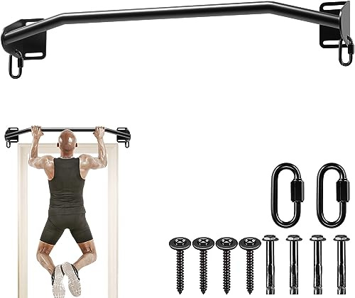 Kipika Barra de dominadas de Puerta de Pared Resistente, Barra de Barbilla Multifuncional, Barra de Puerta portátil, Entrenamiento Corporal, Sistema de Gimnasio en casa
