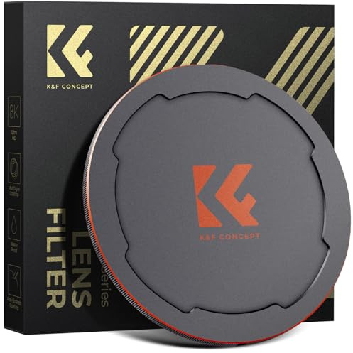 K&F Concept 2-in-1 Magnetic Metall Objektivdeckel mit Gewinde-95mm,Kompatibel mit Objektiven und K&F Concept Magnetischen Filtern