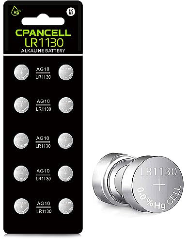 L1131 LR1130 Batterien, 389/390 Batterie AG10 SG10 189 Premium Alkaline-Batterien, hohe Kapazität, 1,5 V, Knopfzellenbatterien (10 Stück)