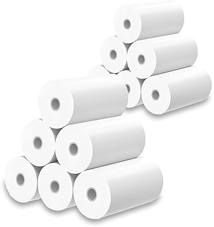 12 Rollen Nachfülldruckpapier, 700 × 3cm Thermopapier für Sofortbildkameras, Mini Thermal Pinter Papier, für Sofortdruckkameras, Mobiler Fotodrucker