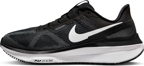 NIKE DJ7884-001 AIR Zoom Structure 25 WOM Women Black/White-DK Smoke Grey UK 5