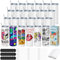 Cafultgo Set of 24 Sublimation Blanks Skinny Tumbler 20 OZ White Straight Bulk Stainless Steel Tumbler, with Lid and Straw, Shrink Wrap, Individually Boxed, Blank White