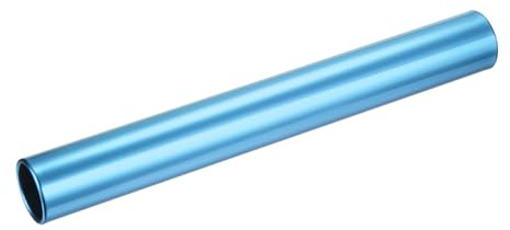 M METERXITY Relay Track Baton - Smooth Aluminum Alloy Hollow Tube, Apply to Team Building/Relay Races (1.5 x 11.8, Blue)