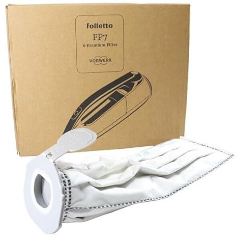 FOLLETTO CONFEZIONE 6 SACCHETTI FP7 ASPIRAPOLVERE VK7 ORIGINALE