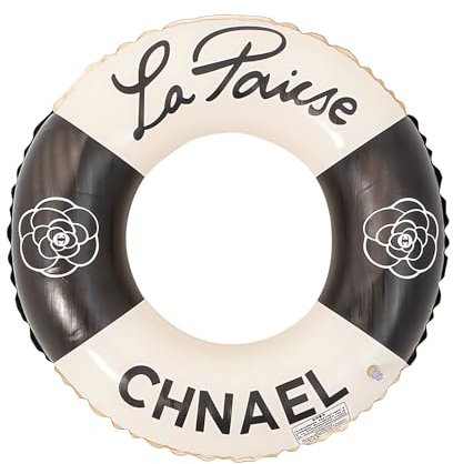 Aufblasbarer Schwimmring, Schwimmreifen groß, Schwimmreifen Schwimmring, Wasserspielzeug für Pool und Strand Party Spielzeug für Kinder und Erwachsene (schwarz)