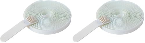 Windhager 03399 Bande de Fixation pour moustiquaire Transparent 2,5 m (Lot de 2)