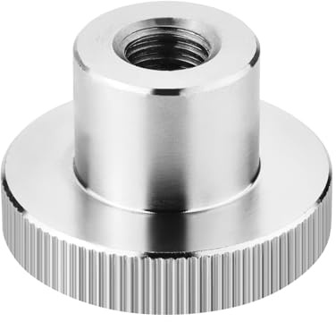 SOTOOLS - 4 dadi zigrinati M10 in acciaio inox SS304, alta acciaio inox V2A, DIN 466, forma alta, Ø 36 mm, altezza 23 mm, vite zigrinata per ingegneria meccanica e molto altro ancora